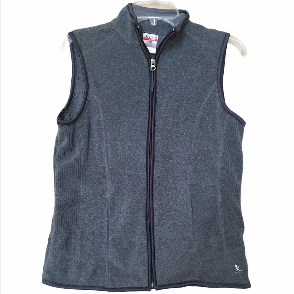 Danskin Now Gray Fleece Athletic Vest Size 4/6